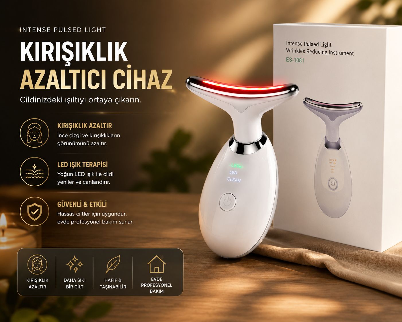 KIRIŞIKLIK AZALTICI YÜZ MASAJ ALETİ