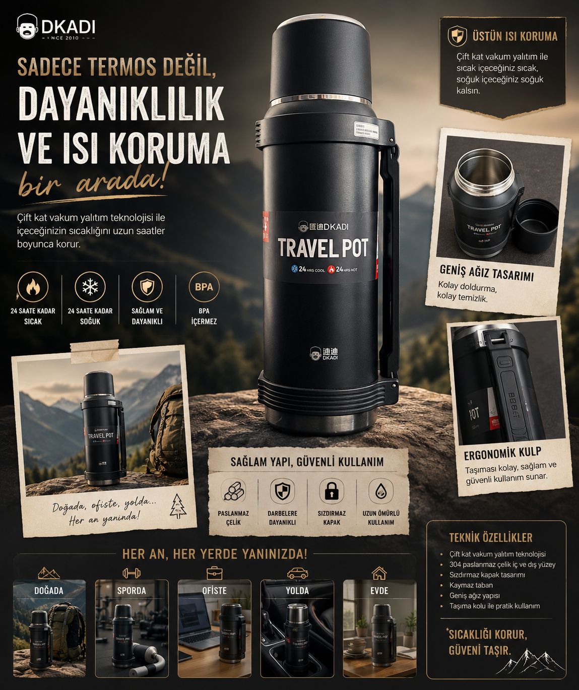 Travel Pot Kamp Termos